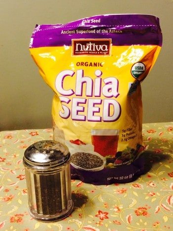bag of chia seeds