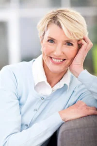 Relaxed and confident woman