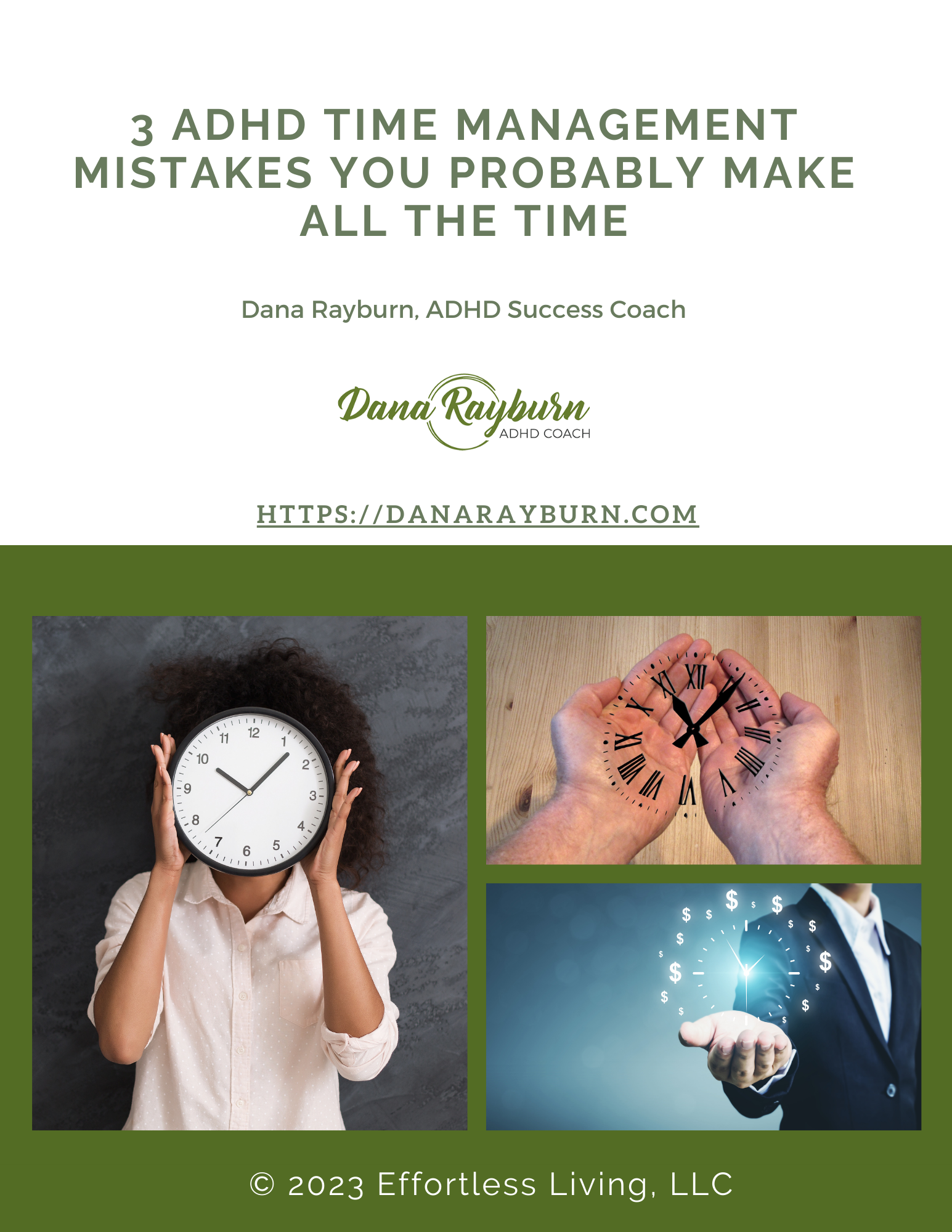 3 ADHD Time Mistakes- Dana Rayburn